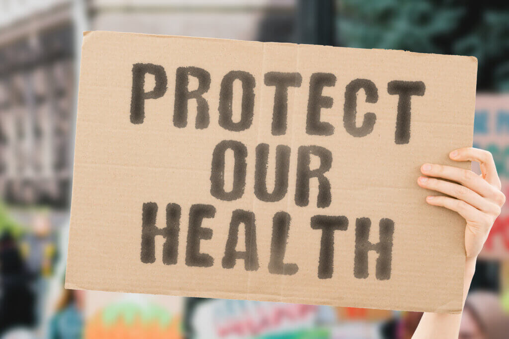 Protests over health and medical advertising